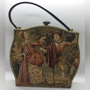Large Vintage Tapestry Handbag